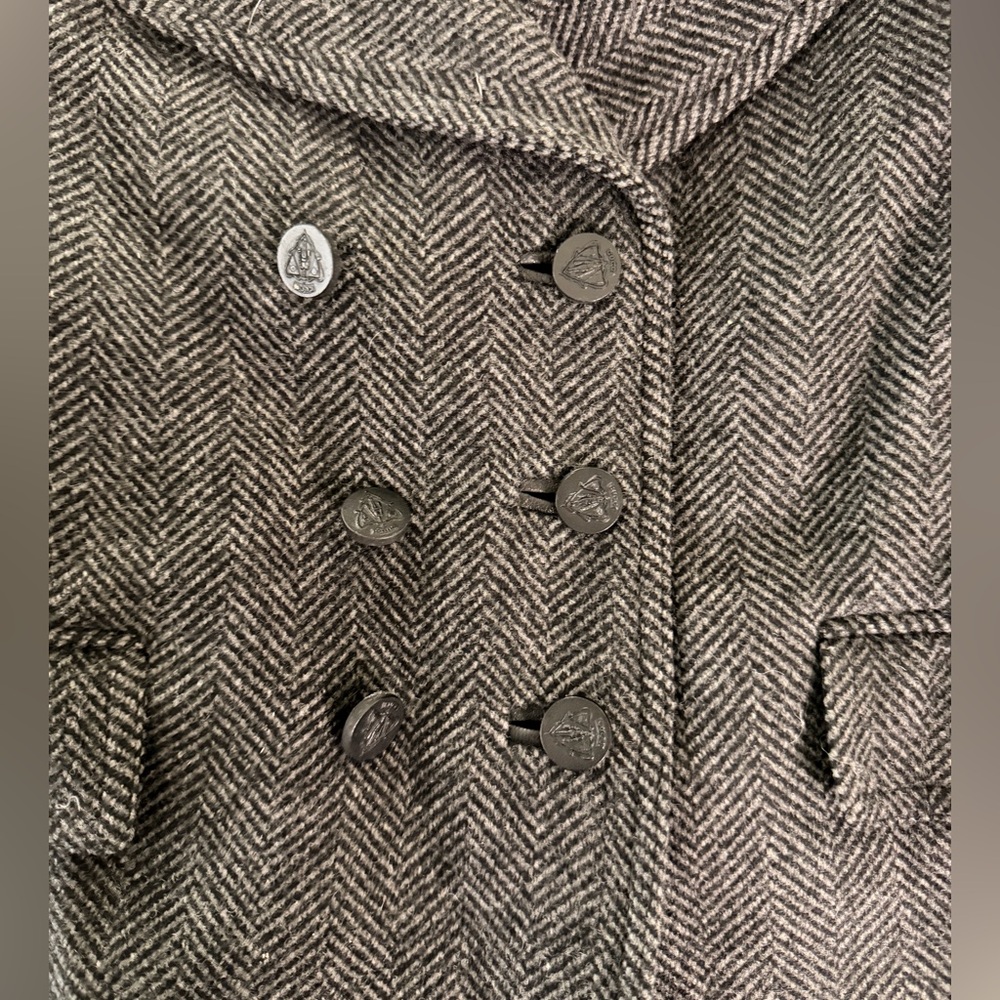 Gucci double breasted grey coat wool and cashmere - Picture 7 of 11